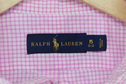 Mens Check Shirt Button Up Long Sleeve