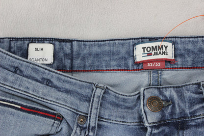Mens Scanton Jeans Slim Fit Stretch Distressed