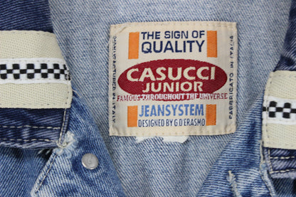 Mens Denim Vest Jacket Made In Italy