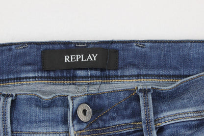 Mens Jeans Denim Tapered Stretch