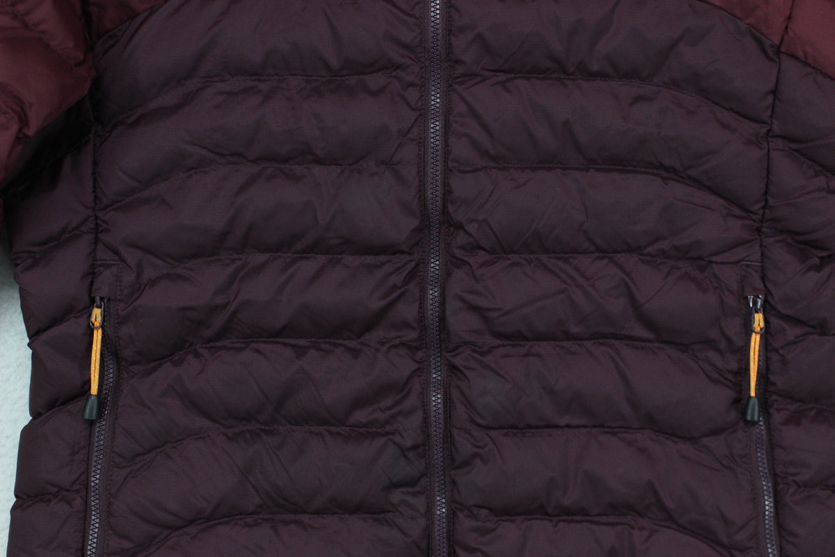 Womens Quilted Jacket Hooded Full Zip