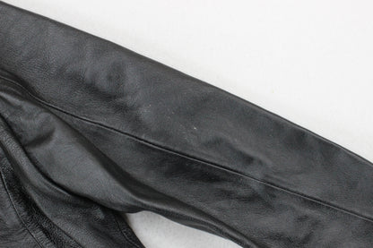Womens Leather Jacket Full Zip Biker