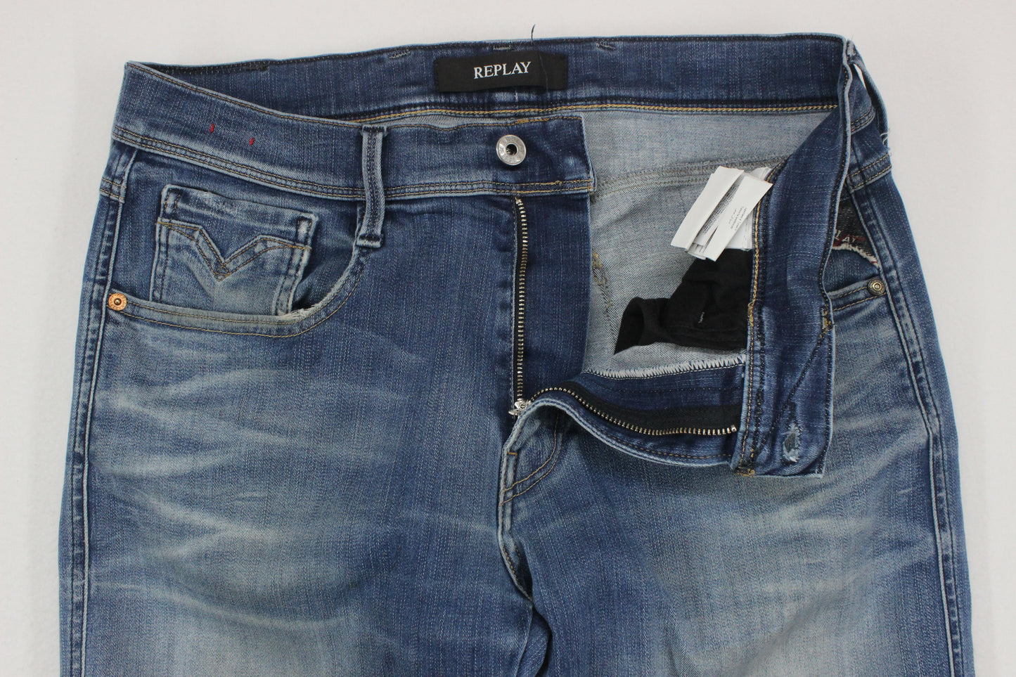 Mens Jeans Denim Tapered Stretch