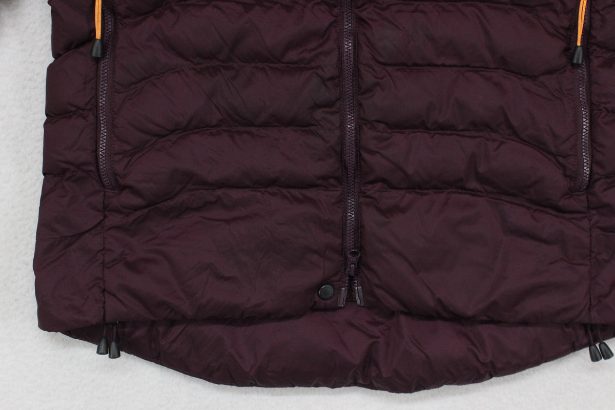 Womens Quilted Jacket Hooded Full Zip