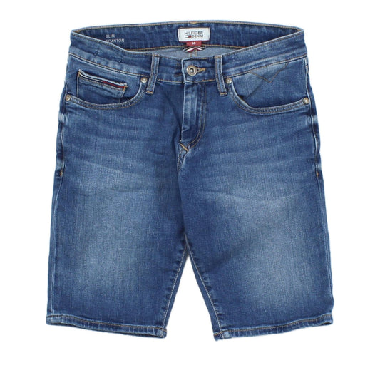Mens Denim Shorts Slim Fit Stretch