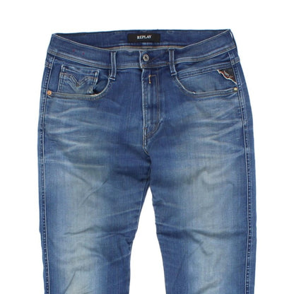 Mens Jeans Denim Tapered Stretch