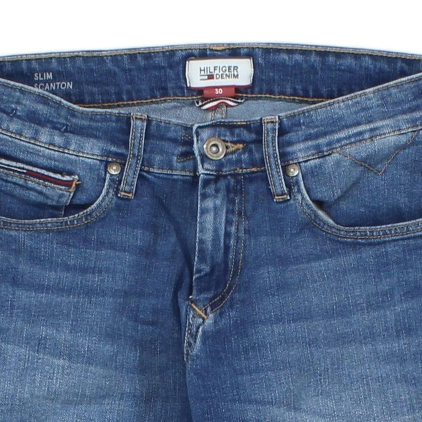 Mens Denim Shorts Slim Fit Stretch