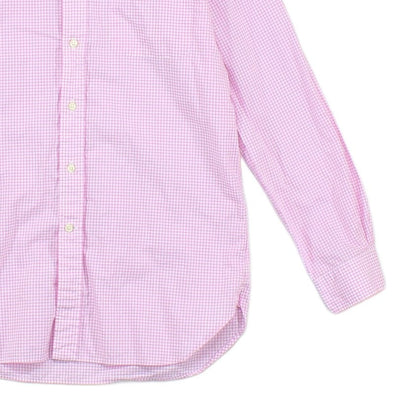 Mens Check Shirt Button Up Long Sleeve