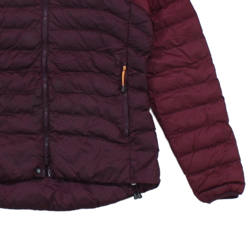 Womens Quilted Jacket Hooded Full Zip