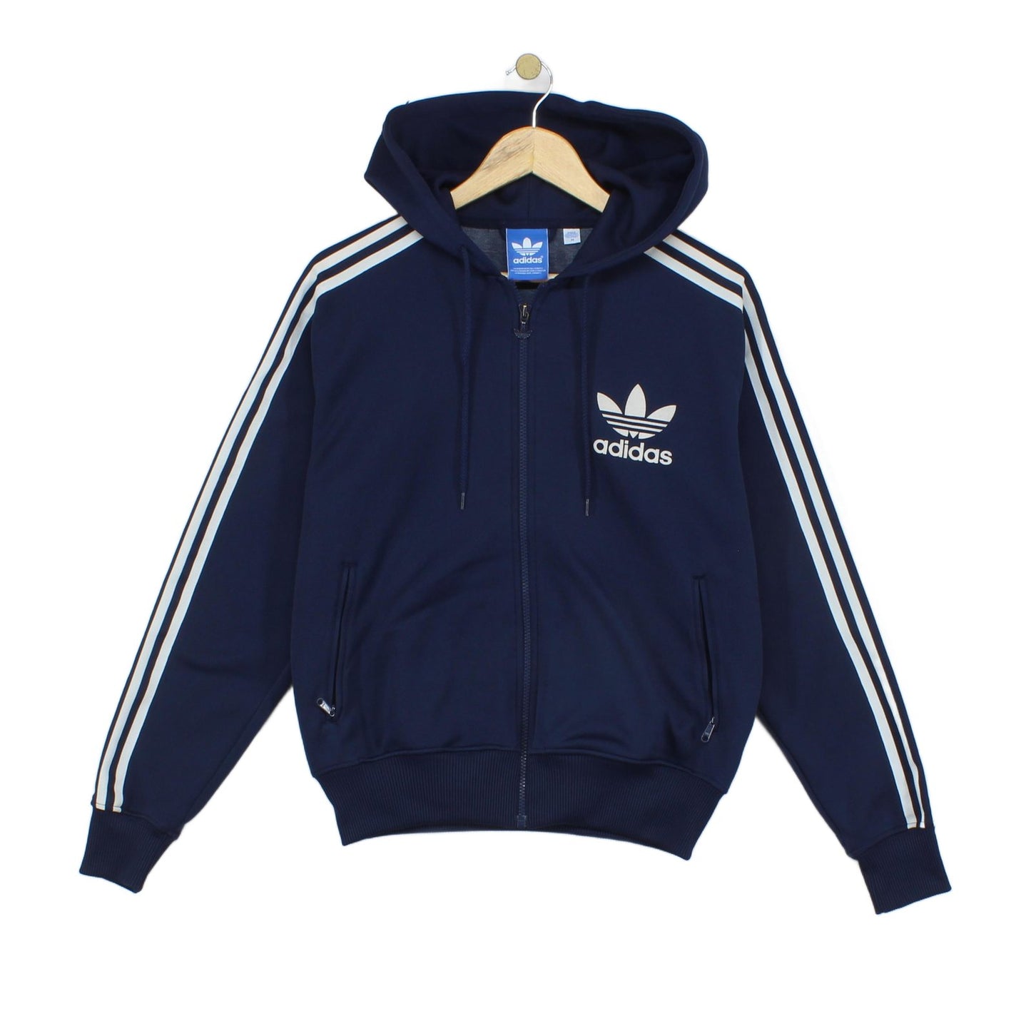 Mens Hoodie Full Zip Trefoil