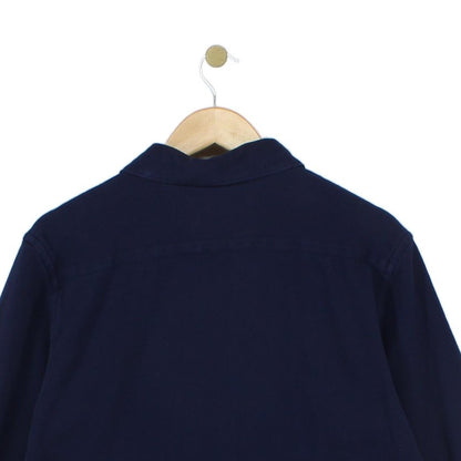 Mens Ribbed Shirt Slim Fit Button Up Long Sleeve