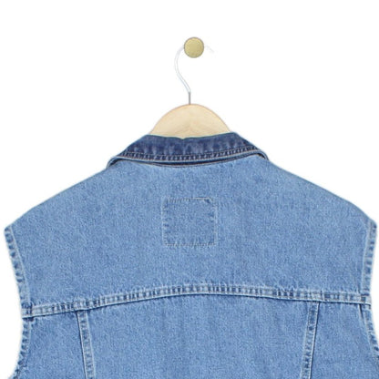 Mens Denim Vest Jacket Made In Italy