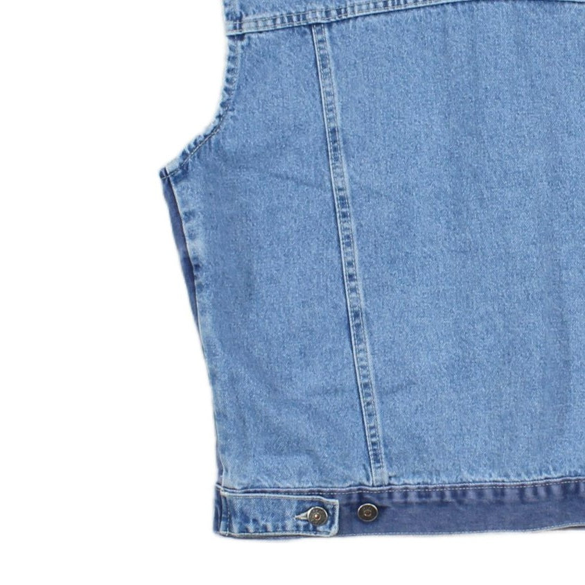 Mens Denim Vest Jacket Made In Italy
