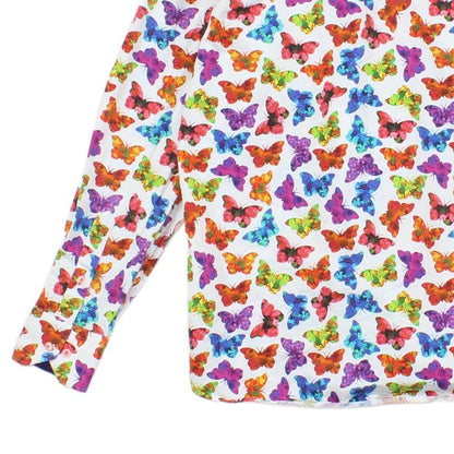 Mens Patterned Shirt Butterfly Long Sleeve