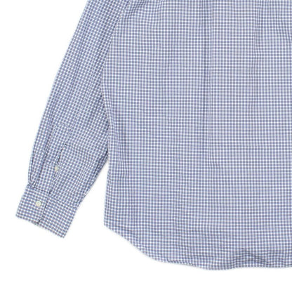 Mens Check Shirt Stretch Long Sleeve
