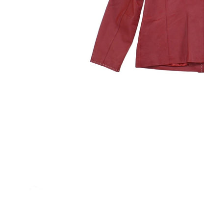 Womens Leather Jacket Button Front
