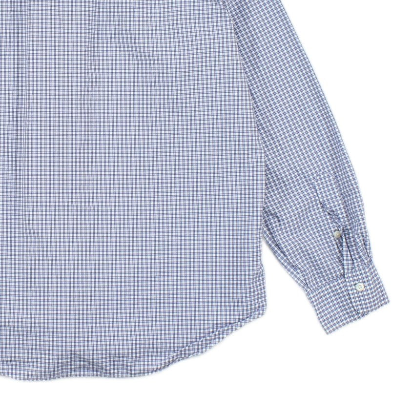 Mens Check Shirt Stretch Long Sleeve