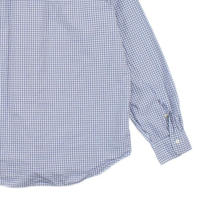 Mens Check Shirt Stretch Long Sleeve