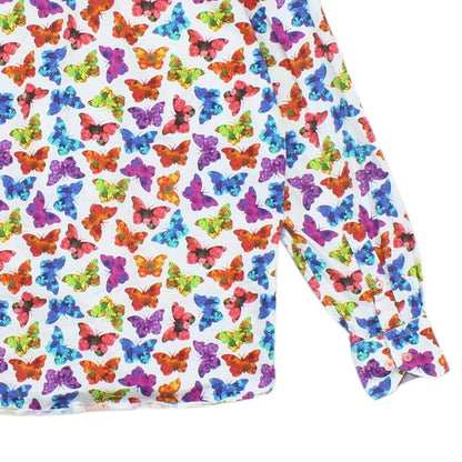 Mens Patterned Shirt Butterfly Long Sleeve