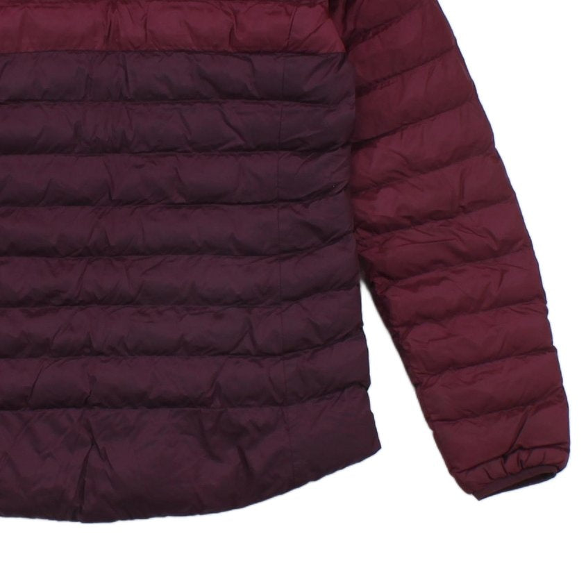 Womens Quilted Jacket Hooded Full Zip