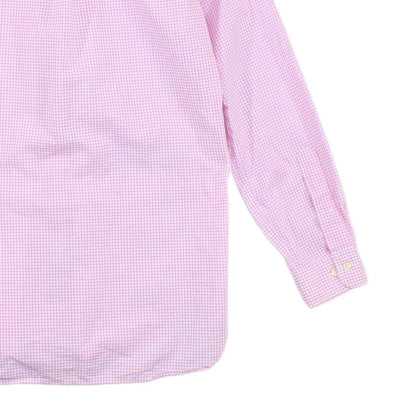 Mens Check Shirt Button Up Long Sleeve