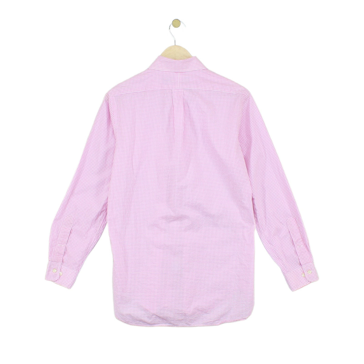 Mens Check Shirt Button Up Long Sleeve