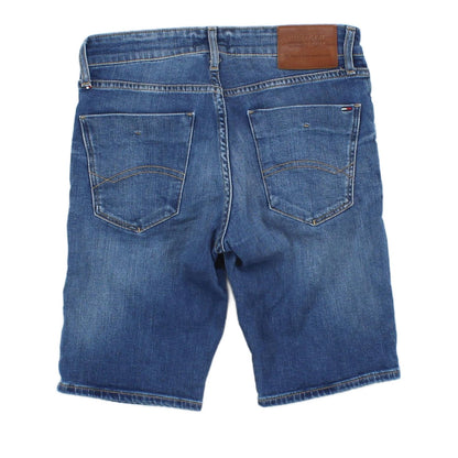 Mens Denim Shorts Slim Fit Stretch