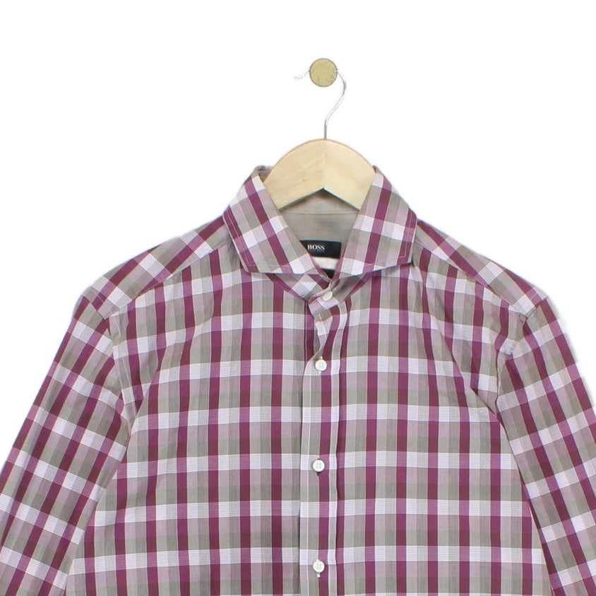 Mens Plaid Shirt Long Sleeve