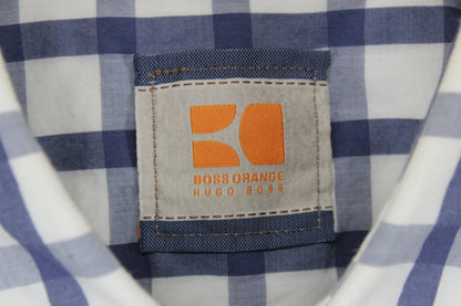 Mens Check Shirt Long Sleeve Button Up