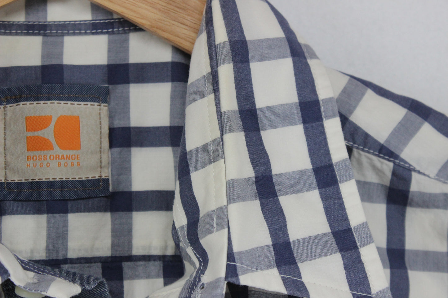 Mens Check Shirt Long Sleeve Button Up