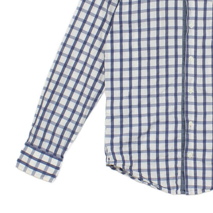 Mens Check Shirt Long Sleeve Button Up
