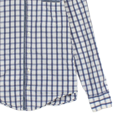Mens Check Shirt Long Sleeve Button Up
