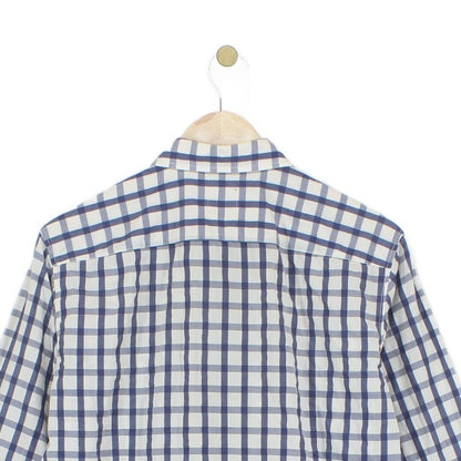 Mens Check Shirt Long Sleeve Button Up
