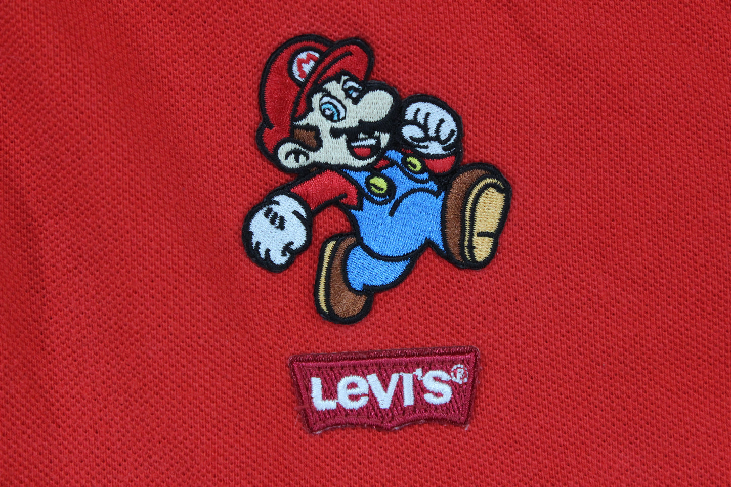 Mens Polo Shirt Short Sleeve Collared Super Mario