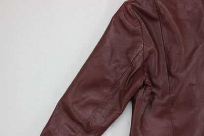 Womens Leather Jacket Made In Italy Biker