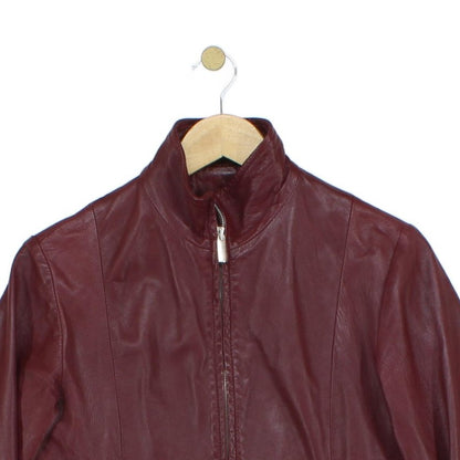 Womens Leather Jacket Made In Italy Biker