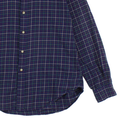 Mens Plaid Shirt Button Down Classic