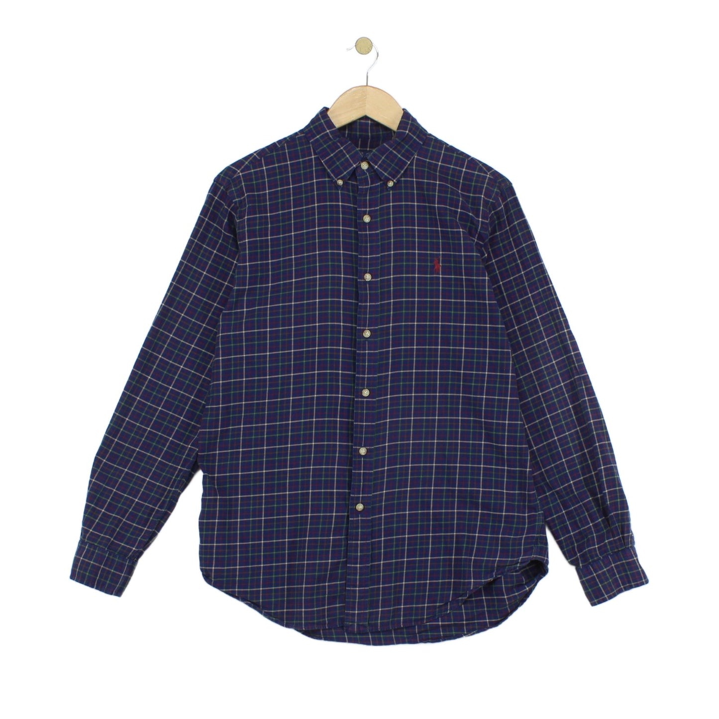 Mens Plaid Shirt Button Down Classic