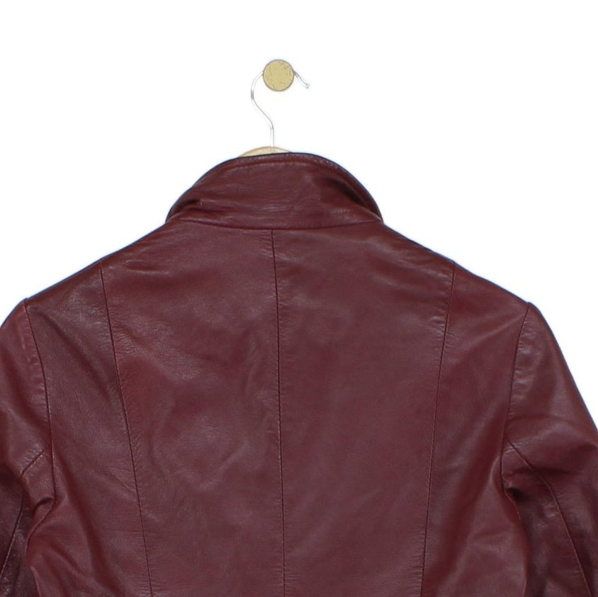 Womens Leather Jacket Made In Italy Biker