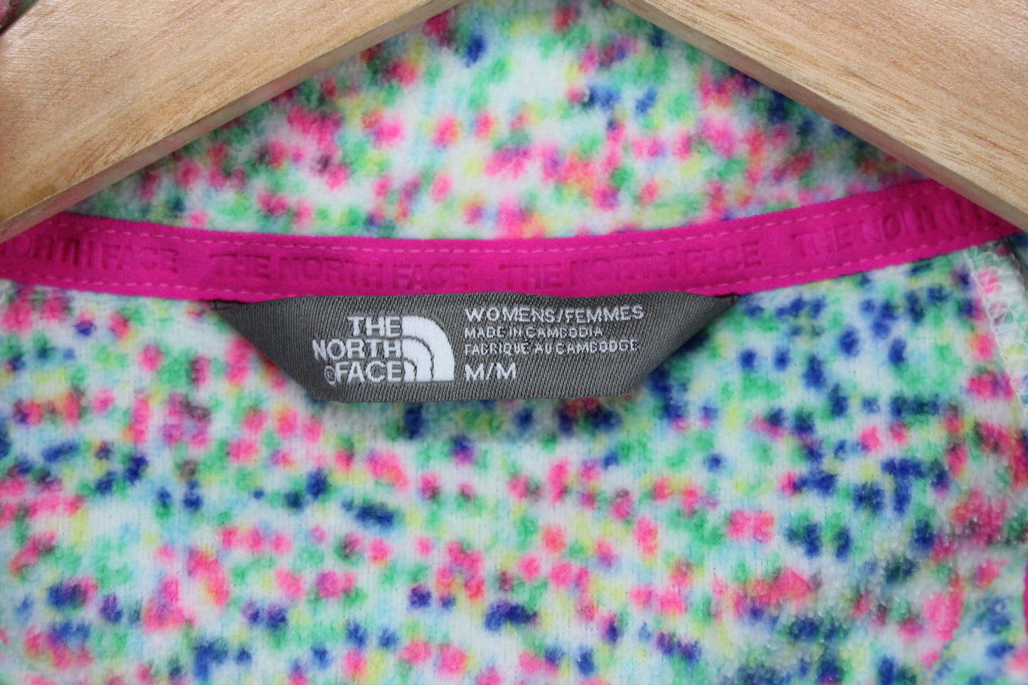 Womens 1/4 Zip Fleece Outdoor Dotted