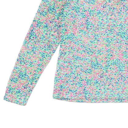 Womens 1/4 Zip Fleece Outdoor Dotted