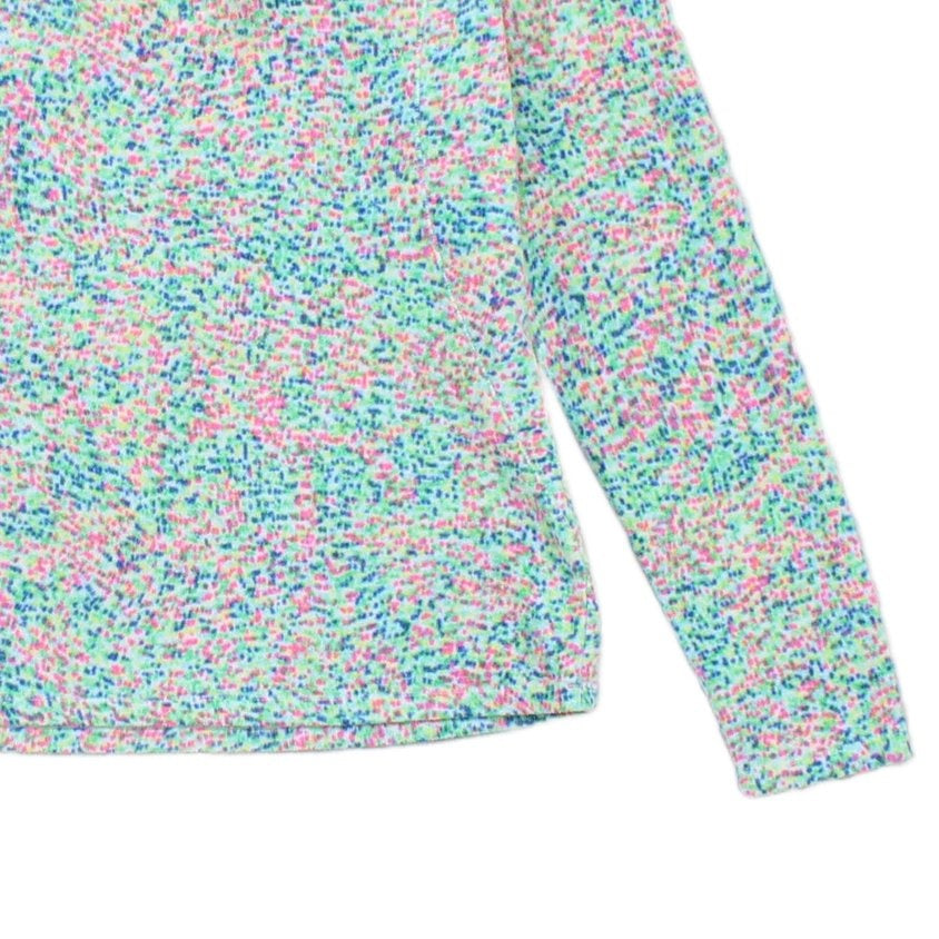 Womens 1/4 Zip Fleece Outdoor Dotted