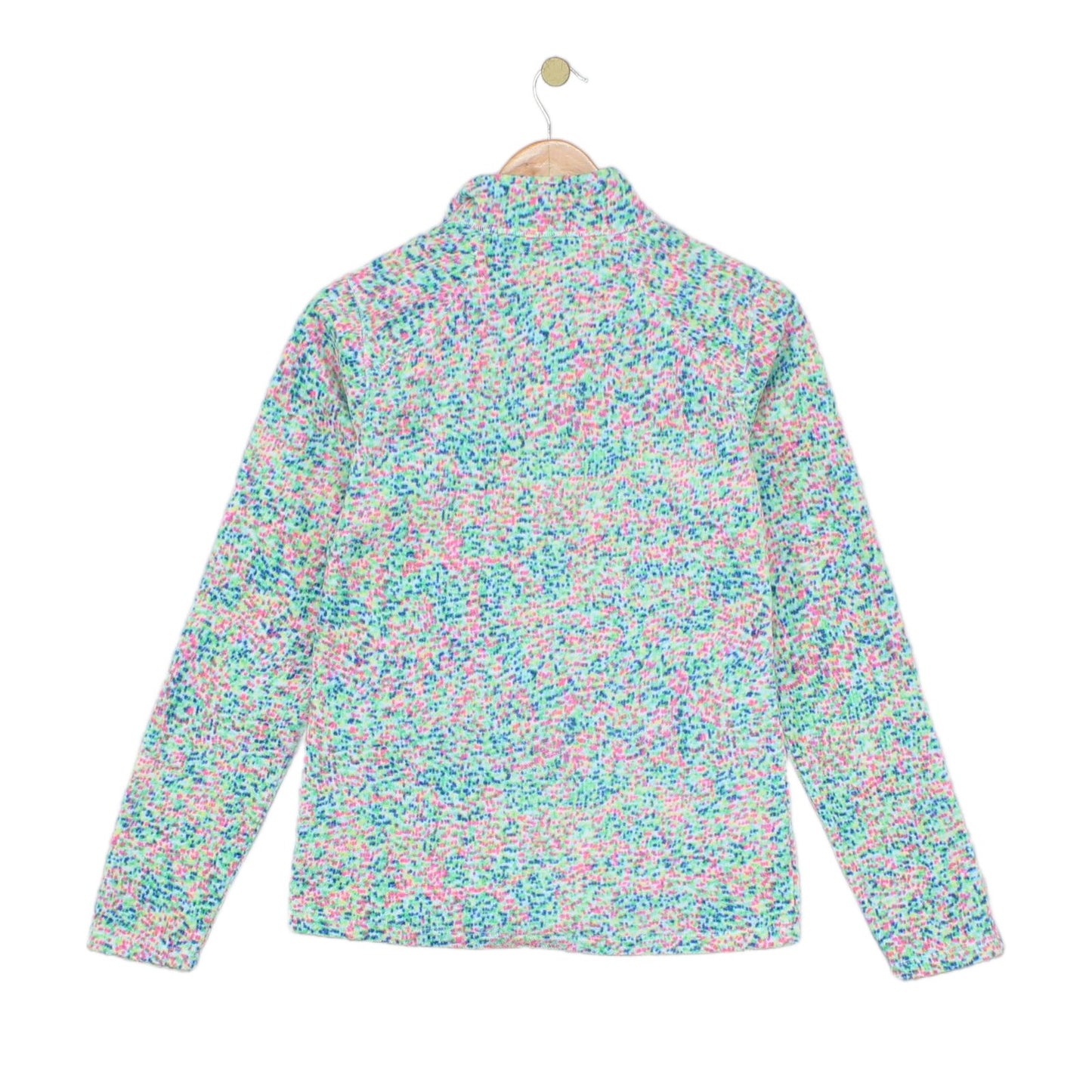 Womens 1/4 Zip Fleece Outdoor Dotted