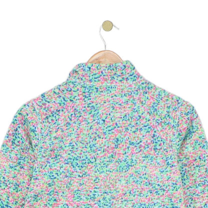 Womens 1/4 Zip Fleece Outdoor Dotted
