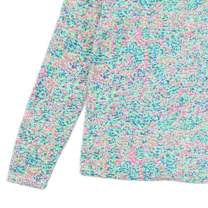 Womens 1/4 Zip Fleece Outdoor Dotted