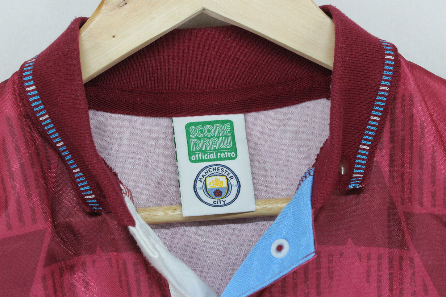 Mens Man City Retro Football Shirt Remake Brother
