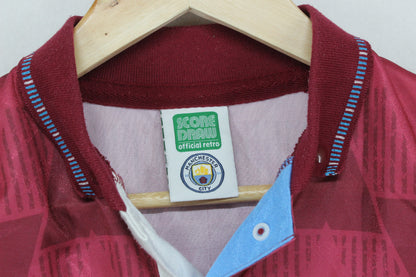 Mens Man City Retro Football Shirt Remake Brother
