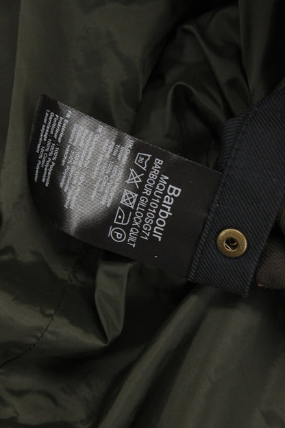 Mens Gillock Quilted Jacket Outdoor Snap Button