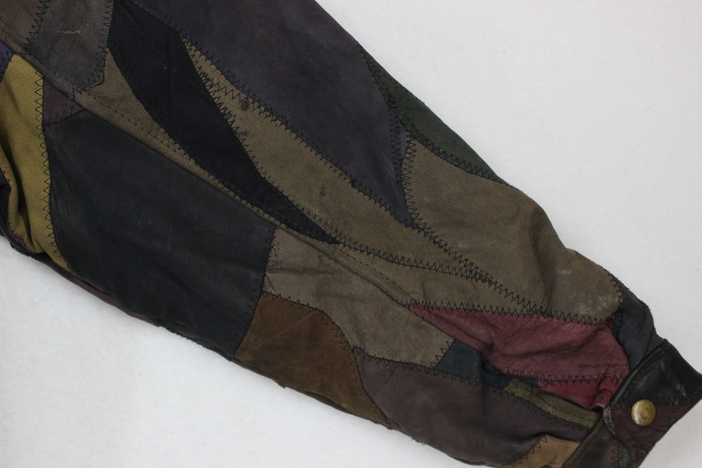 Mens Patchwork Bomber Jacket 80S