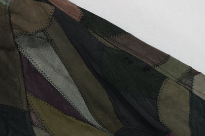 Mens Patchwork Bomber Jacket 80S